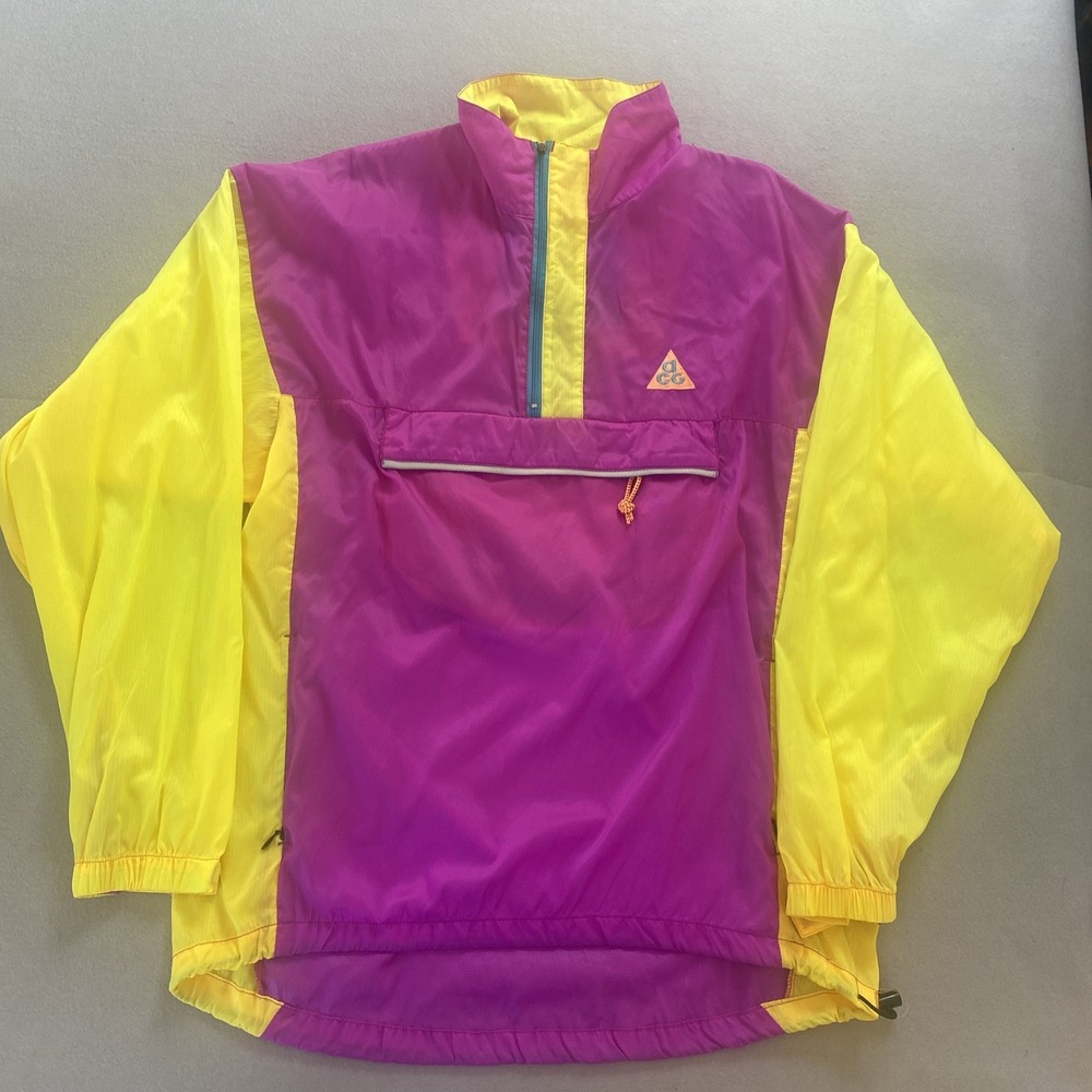 VTG 90s Nike ACG Snowpatch Spire Windbreaker Shell Men's Large Packable Anorak - Picture 6 of 14